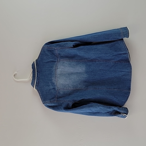 Pink Ripple Jean Jacket size small - Picture 6 of 6